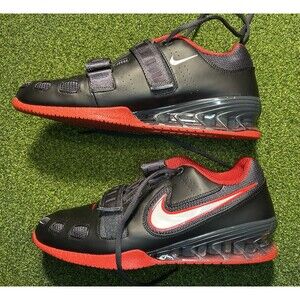 Nike Romaleos 2 Men’s Size 11.5 476927-002 Weightlifting Shoes Black Univ Red